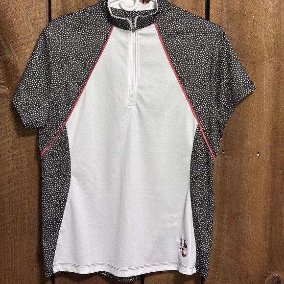 Bermuda Sands Women's UPF 50+ Active Golf Top Quarter Zip Size M Atlas White - Picture 1 of 10